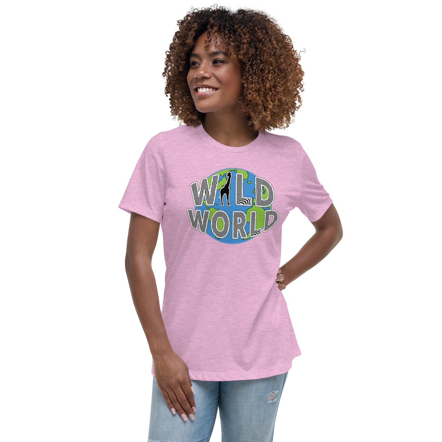 Women's Relaxed T-Shirt - Wild World w Scott Solomon