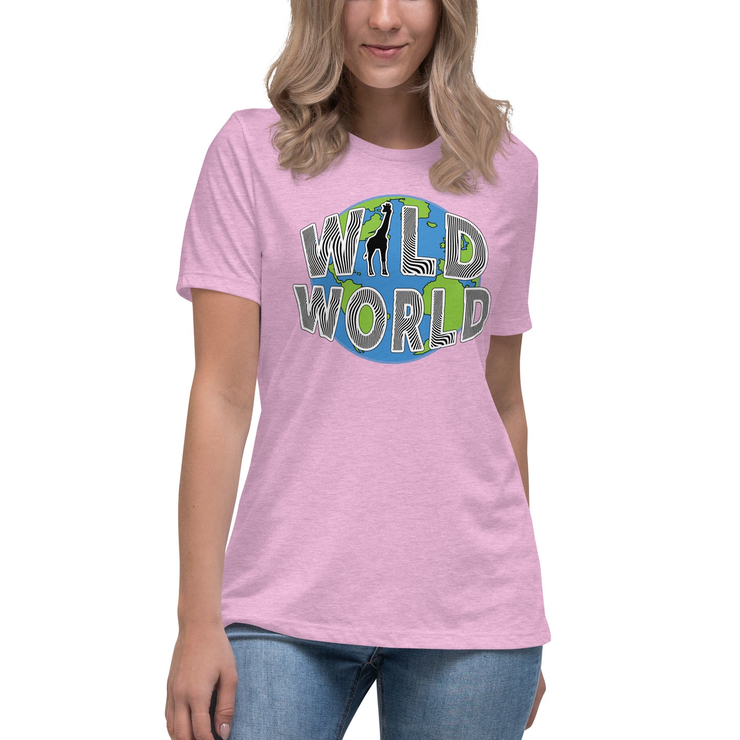 Women's Relaxed T-Shirt - Wild World w Scott Solomon