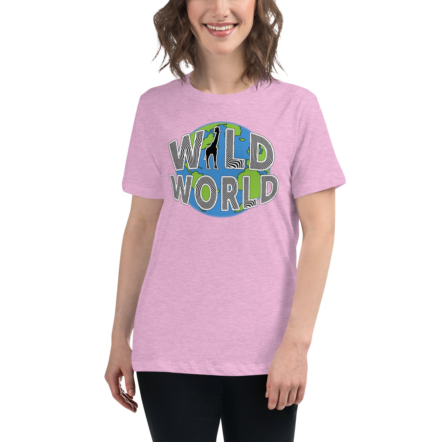 Women's Relaxed T-Shirt - Wild World w Scott Solomon