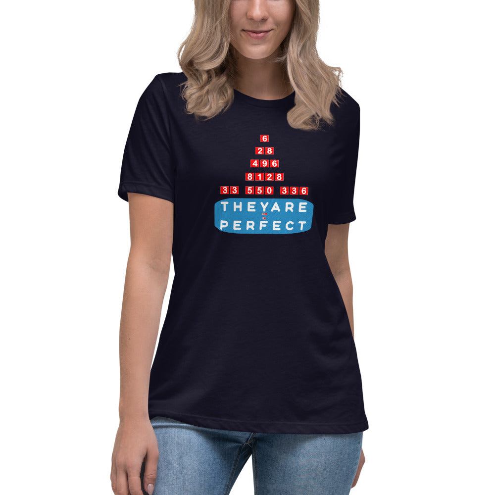 Women's Relaxed T-Shirt - Perfect Numbers, Imperfect Us?