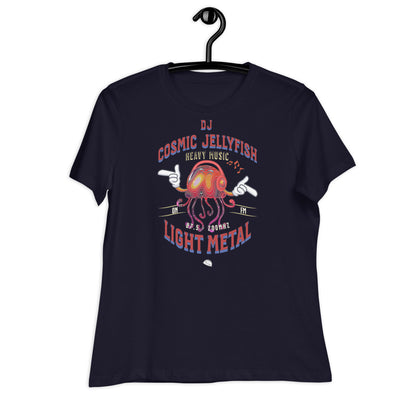 Women's Relaxed T-Shirt - DJ Cosmic Jellyfish Rocks The ABELL Cluster