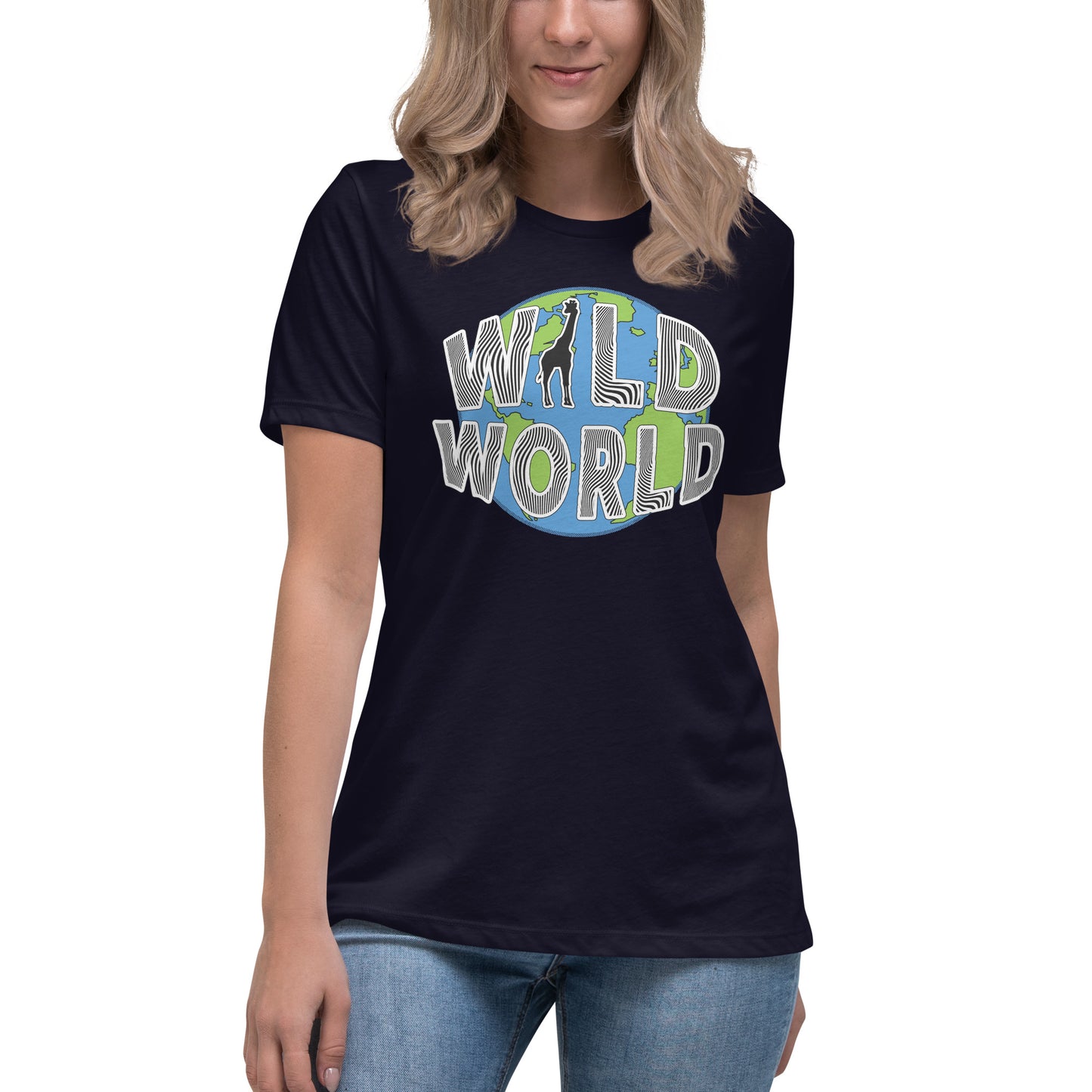 Women's Relaxed T-Shirt - Wild World w Scott Solomon