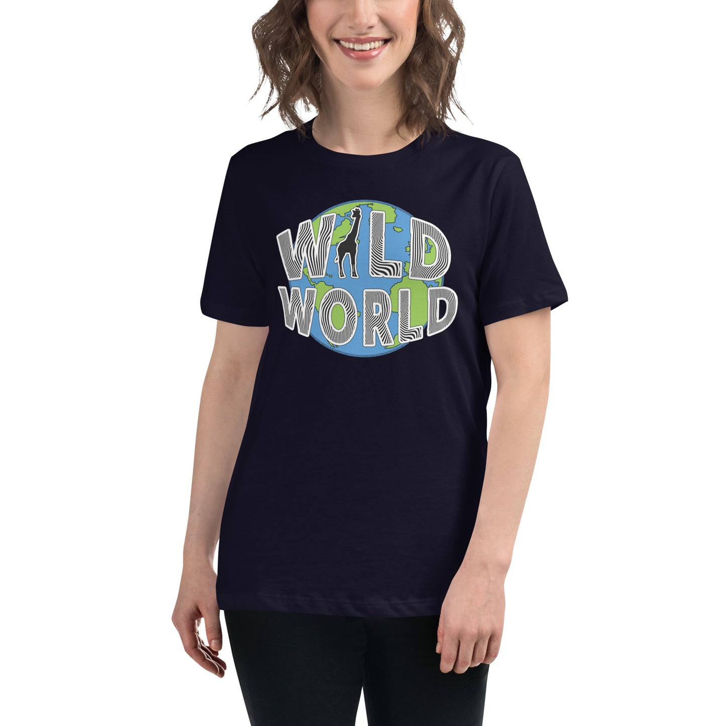 Women's Relaxed T-Shirt - Wild World w Scott Solomon