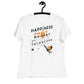 Women's Relaxed T-Shirt - Happiness Is A Hot Rocket & A Cold Telescope