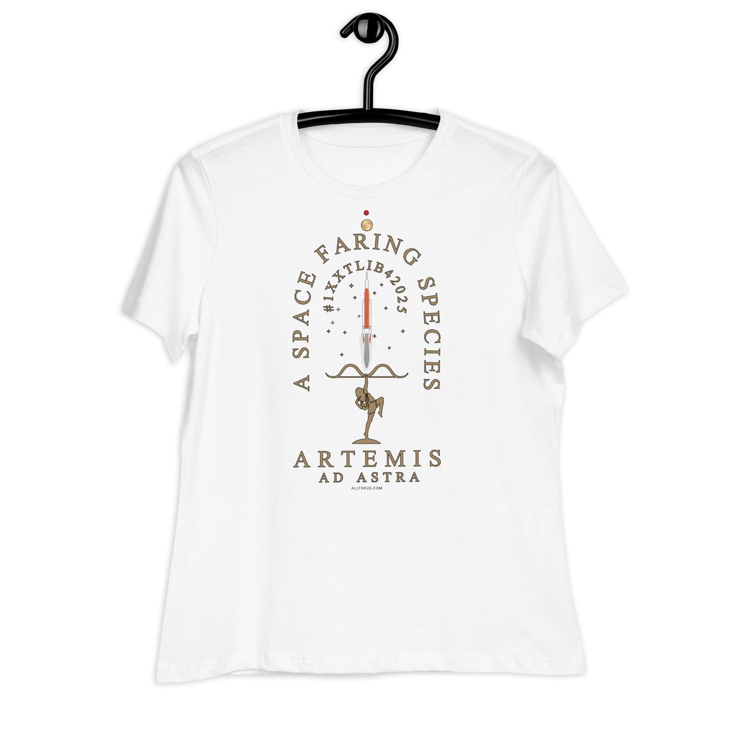 Women's Relaxed T-Shirt - Artemis Heralds A True Space Faring Species