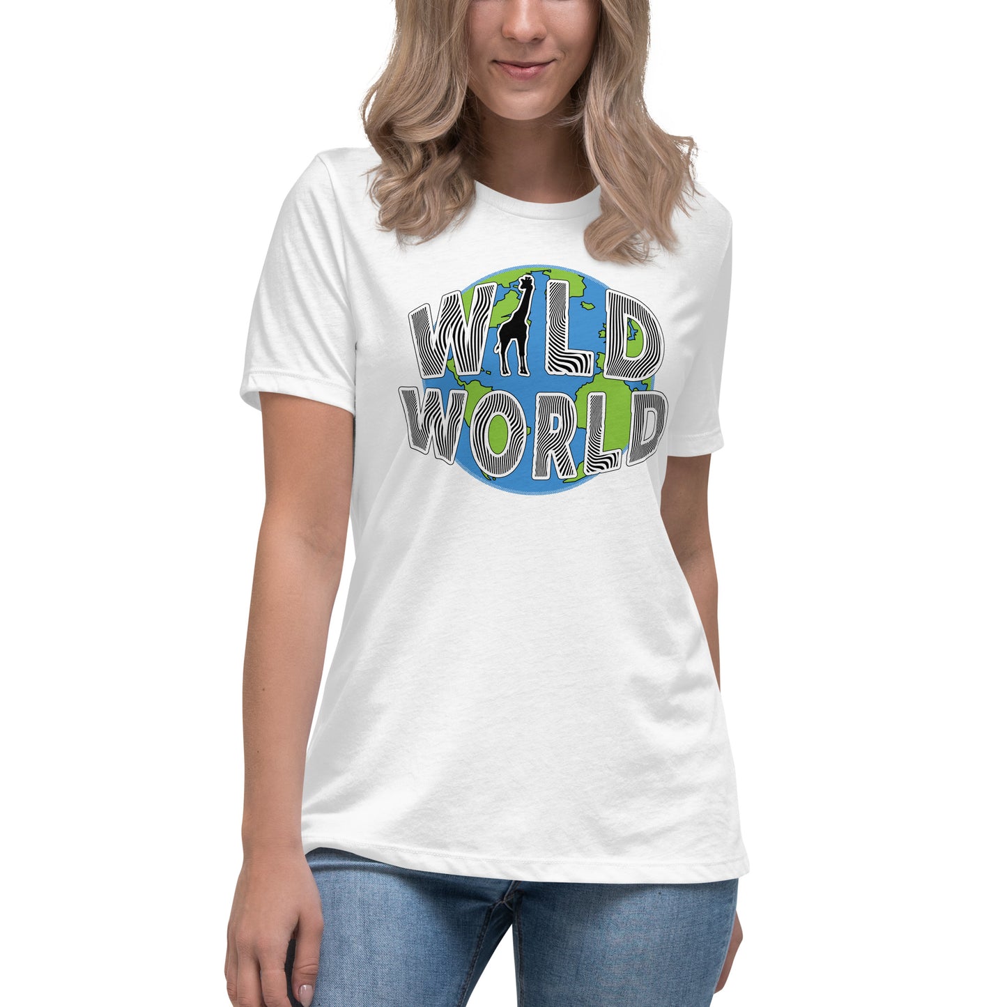 Women's Relaxed T-Shirt - Wild World w Scott Solomon