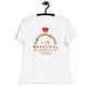 Women's Relaxed T-Shirt - I Love Maths, I is Beautiful I am complex, butt why?